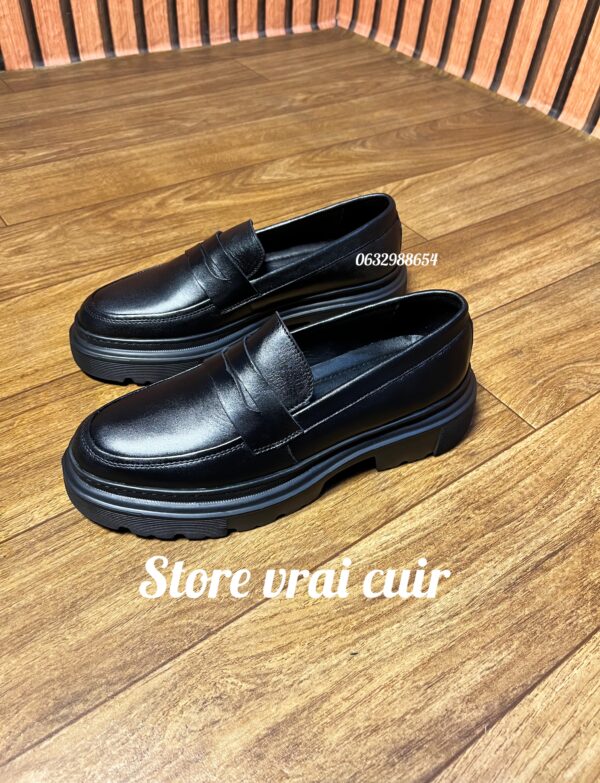 Réf : 175 cuir Noir & Marron