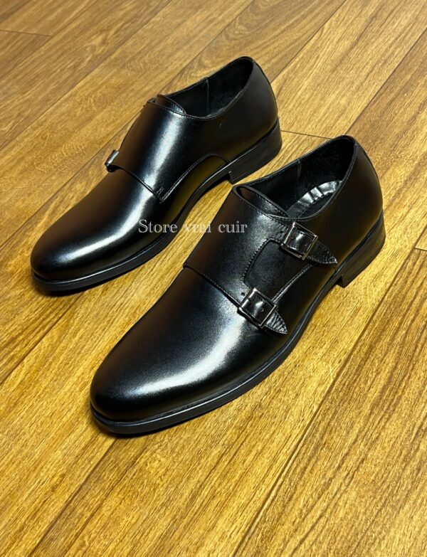 Réf : 309 cuir noir & marron