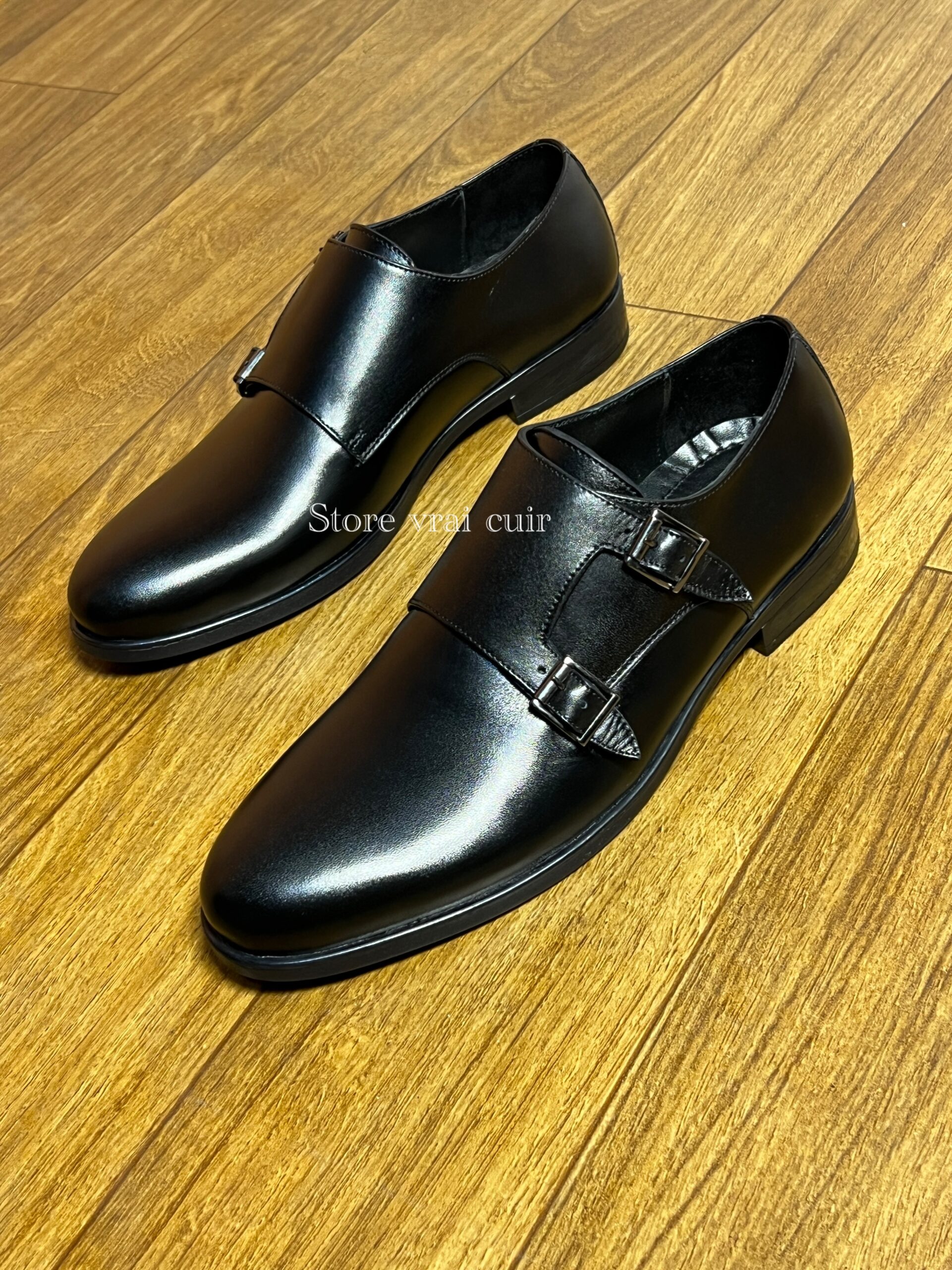 Réf : 309 cuir noir & marron