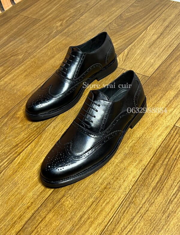 Réf : 022 cuir noir & marron